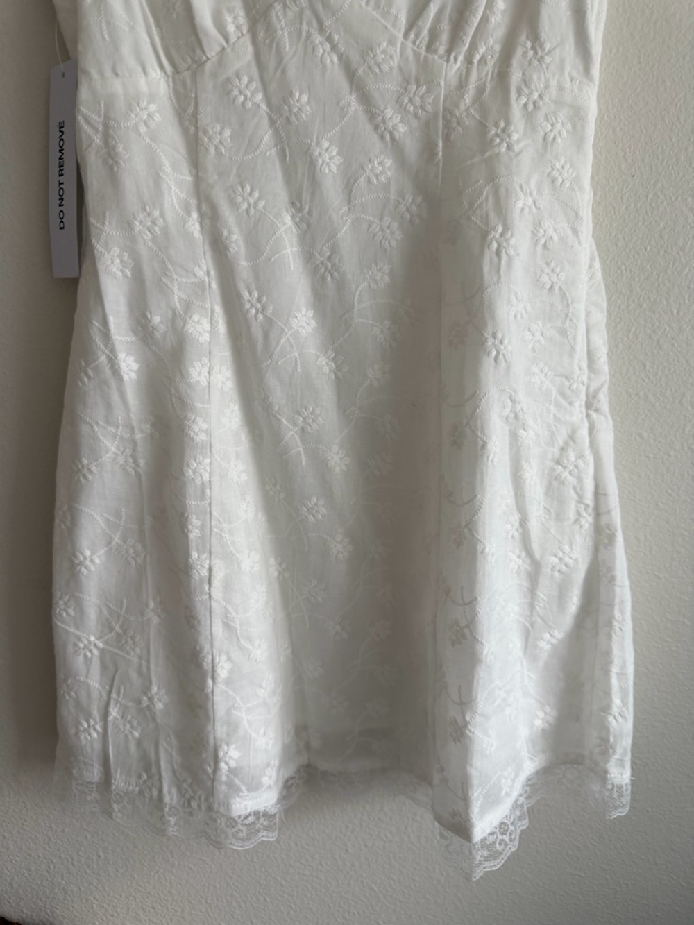 Princess Polly Gimmie Mini Dress in White - Delicate Embroidered Slip - Picture 5 of 9